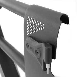 Jeep Wrangler JLU Door Replacements - Rear - Go Rhino - Trailline Tube Doors - Black textured powder coat - `18-`21